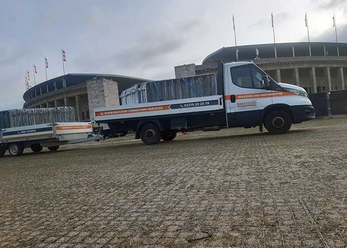 Bauzaun am Olympiastadion