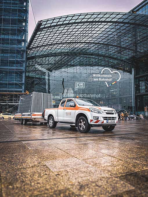 Bauzaunvermietung Berlin am Berliner Hauptbahnhof