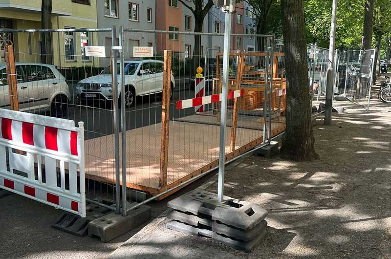 BE-Flächen eingerichtet