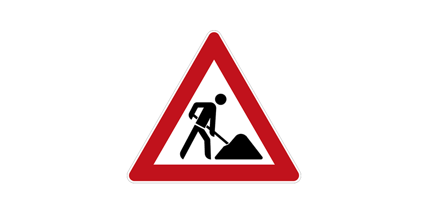 Verkehrsschild Zeichen 123: Arbeitsstelle